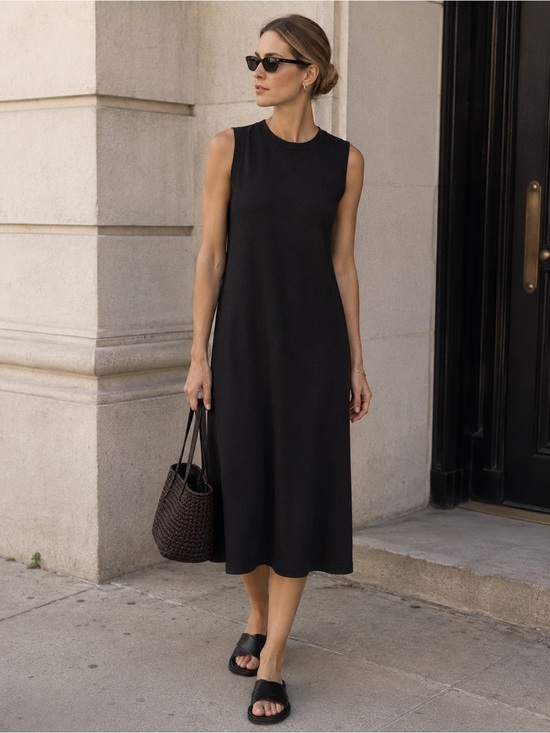 Eileen Fisher Dresses & Skirts - Eileen Fisher black tank dress size XS